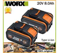 Batterie De Remplacement Aste Au Lithium-ion Dorigine Worx WA3551, WA3553 WX176 WX550 WX386 WXino 3 WXgain, WX800,WU268 20V, 8.0 Ah Worx 6AhX1