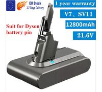 Batterie de remplacement au lithium 12800mAh 21.6V V7 pour Dyson V7 Motorhead Pro V7 Trigger V7 Animal V7 Car+Boat V7 Fluffy SV11 for Dyson V6 6000mAh