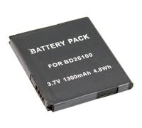 Batterie de remplacement compatible avec HTC T-Mobile MyTouch HD - Li-ion 1300mAh