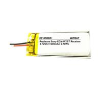 Batterie de remplacement,Convient pour la batterie du récepteur de microphone sans fil Sony ECM-W2BT LIS1652HNPC