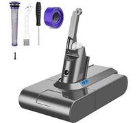 Batterie de remplacement Dyson V8, capacité de 6000mAh, tension de 21,6V, 1 Filtres de Batteries