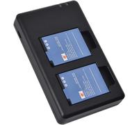 Batterie de Remplacement en 2 pièces EN-EL12 Batterie + Double Chargeur USB kompatibel mit Nikon Coolpix AW100 Coolpix AW100s Coolpix AW110 Coolpix AW110s Coolpix AW120s