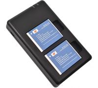 Batterie de Remplacement en 2 pièces NB-6L Batterie + Double Chargeur USB kompatibel mit Canon PowerShot SX170 is SX240 HS SX260 HS SX270 HS SX280 HS SX500 is SX510 is SX600 is