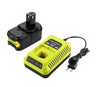 Batterie de remplacement et chargeur pour Ryobi 18V one + - Ryobi - 5000mAh Li-ion - Secteur