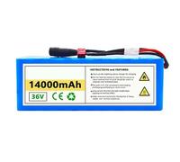 Batterie De Remplacement Étanche 36V 14AH 10S4P Batterie pour Vélo Électrique pour Moteur De Vélo Électrique 100W 200W 350W 500W avec Chargeur 42V 2A 36V 14Ah,XT60+T