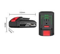Batterie de remplacement - FREOSEN - 21V 2.0Ah - 2000 mAh - Pour sécateur et tronçonneuse