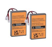 Batterie De Remplacement GamePad 2000 MAh, Compatible Avec SONY PS4/ PS4 Pro Slim LIP1522 & KCR1410 Dualshock 4 V1 V2 Les Manettes Sans Fil(2 Pcs Batteries)