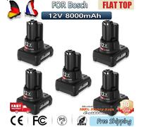 Batterie de remplacement Li-ion 8.0Ah BAT420 pour Bosch 12V, pour Bosch BAT411 BAT412 BAT413 BAT414, batterie d'alimentation sans fil T 2 pièces 8.0ah