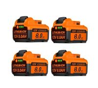 Batterie De Remplacement Li-ion DCB126 12V MAX 8000mAh, Compatible For Dewalt, Outils Électriques 12V DCD710 DCF815 DCB120 DCB127(4 8.0Ah)