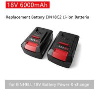 Batterie de remplacement Li-ion EIN18C2 6Ah 4Ah 18V pour EINHELL Power x-change PX-BAT4 PX-BAT52 4511396 4511437neu AXXIO TE-CD 18-2Li 5Ah