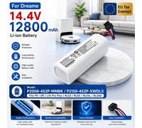 Batterie de remplacement Li-ion rechargeable 14,4 V compatible avec les robots aspirateurs et nettoyeurs Dreame F9 D9 L10 Pro Plus RLS3 RLS5 RLS5L RLS5D, accessoires de rechange pour aspirateur 6800mA