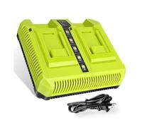 Batterie de Remplacement Lithium-ION 7,5 Ah 40 V Compatible avec Les Outils RYOBI - Haute capacité, durée d'exécution prolongée, Installation Facile(Dual Charger)