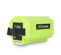 Batterie de Remplacement Lithium-ION 7,5 Ah 40 V Compatible avec Les Outils RYOBI - Haute capacité, durée d'exécution prolongée, Installation Facile(7.5Ah Battery)