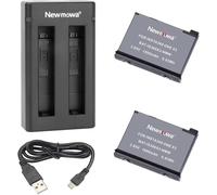 Batterie de Remplacement (Paquet de 2) et Double Chargeur USB pour Insta 360 One X3