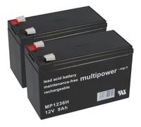 Batterie De Remplacement Pour DELL DLA750I Batterie De Marque 2x 12V 9Ah UPS