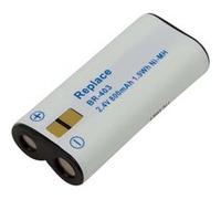 Batterie de Remplacement pour Dictaphone Olympus DS-5000iD NiMH 2,4V 800mAh Avizar Blanc Blanc