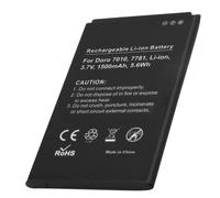 Batterie de Remplacement pour Doro 7010 / 7781 Li-ion 3,7V 1500mAh 5,6Wh Noir