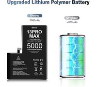 Batterie de Remplacement pour Iphone 13 Pro max 4770mAh Batterie Interne Haute Capacité