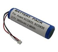 Batterie de Remplacement pour Philips Avent SCD833 / SCD835 Li-ion 3,7V 2600mAh Avizar Bleu Bleu