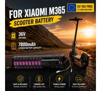Batterie de remplacement pour scooter électrique M356 36V 7.8Ah 10S3P 18650, batterie de mobilité 7800mAh avec BMS étanche M36-7800MA-2PCS