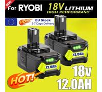 Batterie de remplacement RYOBI P108 18V 12Ah pour la série ONE+, compatible avec P203 P204 P210 RB18L50 RB18L20, lithium-ion haute capacité For-RYOBI-6.0Ah-X1
