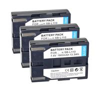 Batterie De Remplacement SB-L110 SB-L110B, Compatible For Samsung, For Caméscope Série SCD SCD20 D21 D29 D323 D325 D590, Li-ion Rechargeable Haute Capacité 7,4 V(3pcs 1800mah)