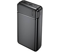 Batterie de Secours 20000mAh 2 Sorties USB 2.4A Compact et Léger Maxlife Noir