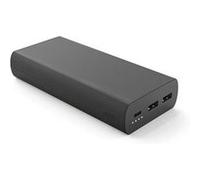 Batterie de secours 20000mAh 3 ports - 1 port USB-C + 2 ports USB A - 15W - câble USB/USB-C 20cm inclus - noir Noir G