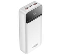 Batterie de Secours 20000mAh USB-C PD 20W / 2 USB 22.5W avec Écran LCD, Blanc