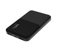 Batterie de Secours 5000mAh 2 Ports de Sortie USB 2A Format Compact Setty Noir