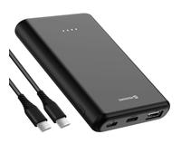 Batterie de secours 5000mAh sortie USB 10W voyant LED compact Swissten Noir