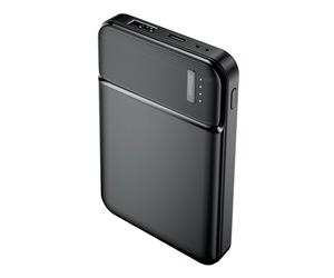 Batterie de Secours 5000mAh Sortie USB 2.4A Compact et Léger Maxlife Noir