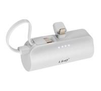 Batterie de Secours 6000mAh Double Connectivité USB-C et Lightning LinQ Blanc