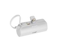 Batterie de Secours 6000mAh Double Connectivité USB C et Lightning Blanc