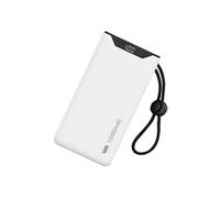WE Connect Batterie de secours 10 000 mAh PD 18W 1x USB-A 1x USB-C Blanc