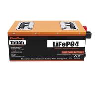 Batterie de Secours - Cloudenergy - 12 V 150 Ah - LiFePO4 - 1920 Wh - BMS 100 A Intégré