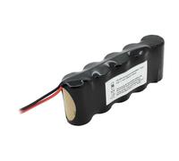 Batterie de secours NiCd 6V 1800mAh F1x5 Sub-C avec câble 200mm unilatéral remplace la batterie 6 V