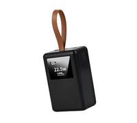 Batterie de secours rechargeable 21700 avec lampe de camping 22,5 W Charge super rapide pour téléphones et appareils mobiles Charge rapide Boîte de secours