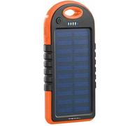 Batterie de secours solaire - PEARL - PB-30.s - 3000 mAh - 2 ports USB - mini lampe LED
