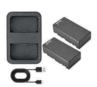Batterie de télécommande for Drone 4920mAh WB37, Compatible avec DJI Phantom 4 RTK MG-1P M210 M600 FPV T16 T20 T25P T30 T40 T50 T60 T70 T100(2BatteryWithCharger)