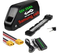 Batterie de vélo 52V 25Ah- Batterie de vélo électrique pour kit de Conversion Ebike 1500W 750W 1000W - Battey pour Tong-Sheng et Autres M (kit de Conversion ebike Batterie)