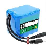 Batterie De Vélo Électrique 12V 40Ah Batterie Ebike Batterie Rechargeable 3S3P Haute Puissance Batteries avec Chargeur pour 150W 250W 350W 500W Moteur 12V 40Ah