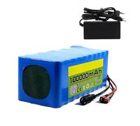 Batterie de vélo électrique 36V 100Ah Batterie au Lithium 10S4P Batterie Li-ION Rechargeable Batterie Ebike Scooter électrique Boîtier en PVC étanche 36V 100Ah,Bullet+SM
