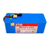 Batterie de vélo électrique 36V 30Ah Batterie de vélo électrique avec 42V Chargeur Haute Puissance Remplaçable Étanche pour Scooter électrique 36V 30Ah pour 100W 250W 500W Moteur XT90,36V 30Ah