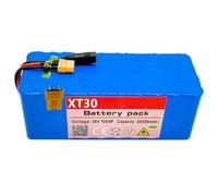 Batterie de vélo électrique 36V 30Ah Batterie de vélo électrique avec 42V Chargeur Haute Puissance Remplaçable Étanche pour Scooter électrique 36V 30Ah pour 100W 250W 500W Moteur XT30,36V 30Ah