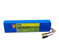 Batterie de Vélo Électrique 36V 30Ah Batterie Électrique Batterie Haute Puissance Remplaçable Étanche Batterie Résistant au vieillissement pour 100W- 500W avec Chargeur 42V 2A XT30,36V 30Ah