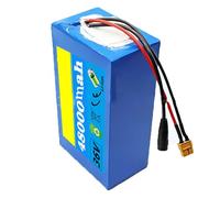 Batterie de vélo électrique 36V 48AH Ebike Batterie Battery Pack 10S5P Batterie Scooter with BMS and Charger Boîtier en PVC étanche pour Moteur 1000W 750W 500W 250W 36V 48Ah,2line+DC