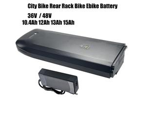 Batterie de vélo électrique de support arrière de vélo de ville 48V 12Ah 36V 13Ah 15Ah pour Crussis Joycube JCEB360-11 e-classique Gitane e-organe XS e-zumba Repl 36V 10.4Ah