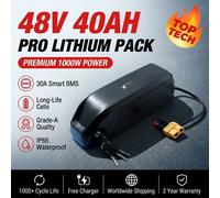 Batterie de vélo électrique LIDIKALA Hailong Max 48V 40Ah haute capacité, 40A, BMS intégré, pack lithium 18650, longue portée, pour vélo électrique, scooter électrique, moteur 500W-2000W, batterie 48V