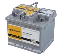 Batterie de voiture Continental 50 Ah 500 A 12 V BASSE = FIAMM 50 Ah BOSCH 44 Ah